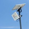 Naświetlacz LED solarny V-TAC 40W biały IP65 pilot timer VT-200W 4000K 3100lm